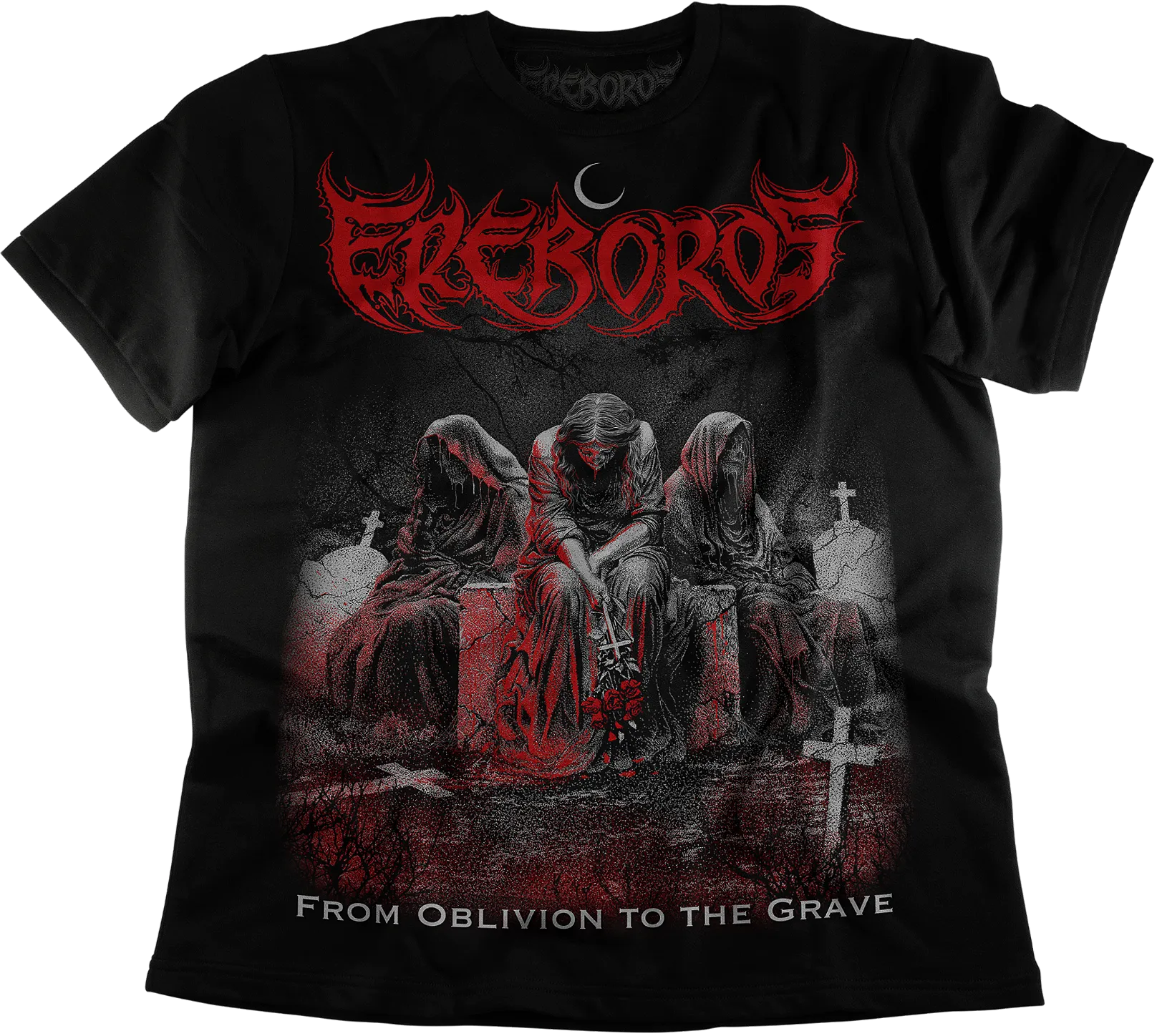 Camiseta Ereboros Oblivion, estampa From Oblivion to the Grave