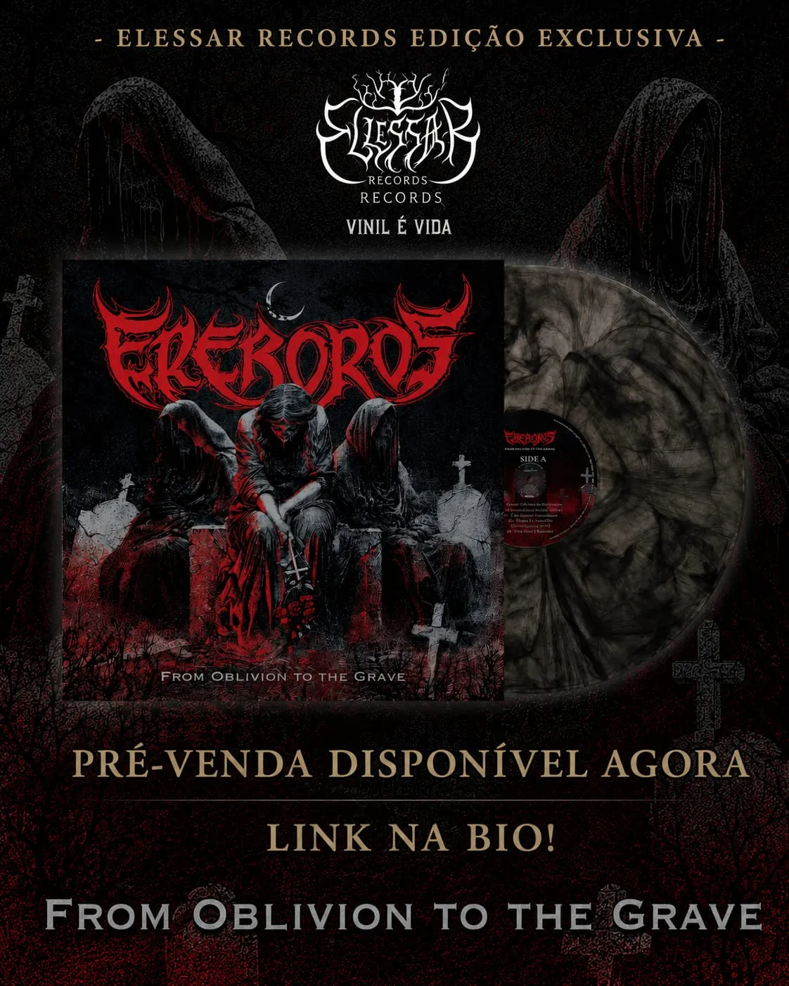 Vinil From Oblivion to the Grave — pré-venda exclusiva Elessar Records, 300 cópias